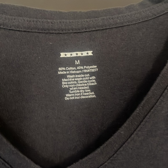 five star gray Long Sleeve live the life you love Graphic Tee - Picture 4 of 7